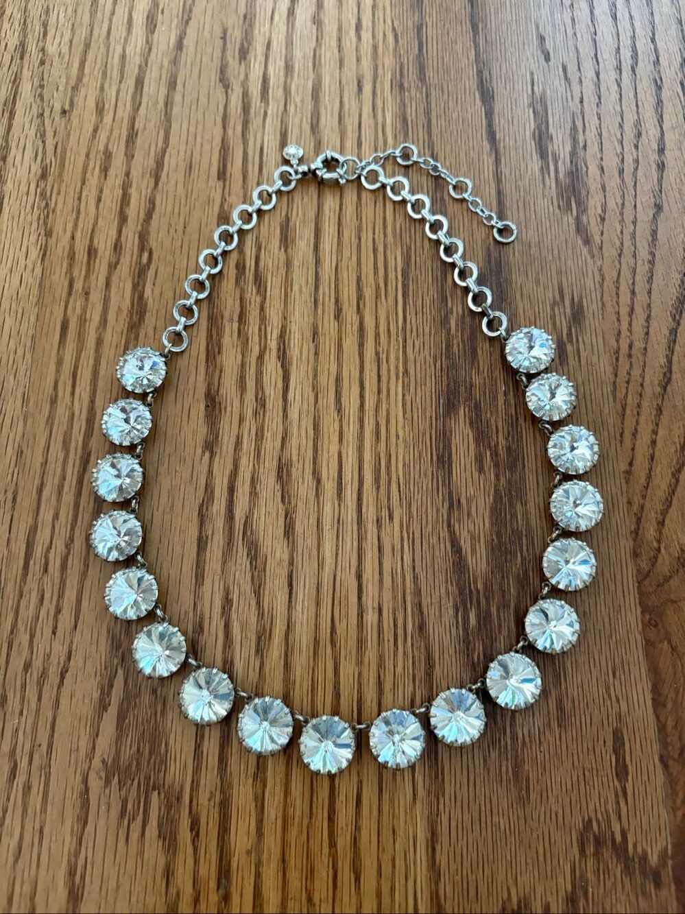 J.Crew | Rivoli Crystal Collar Necklace | 18” Adjustable